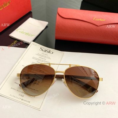 2019 Replica Cartier Gold Aviator Sunglasses - Fashion Style